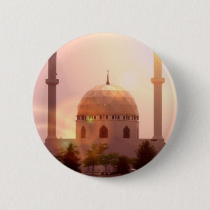 Badge Rond 5 Cm Bouton islamique de mosquée