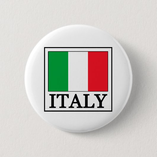 Badge Rond 5 Cm Bouton Italie (Devant)