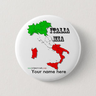 Badge Rond 5 Cm Bouton italien