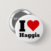 Badge Rond 5 Cm Bouton J'aime le haggis (Devant & derrière)