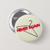 Badge Rond 5 Cm Bouton Jamais plus (Devant & derrière)
