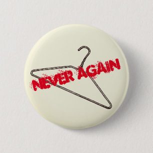 Badge Rond 5 Cm Bouton Jamais plus