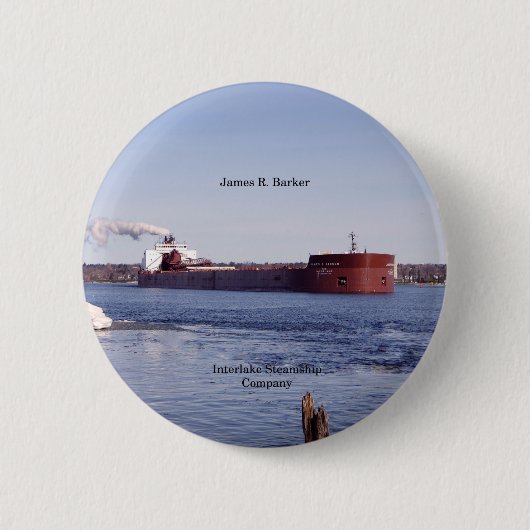Badge Rond 5 Cm Bouton James R. Barker (Devant)