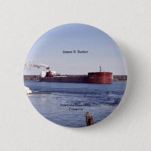 Badge Rond 5 Cm Bouton James R. Barker