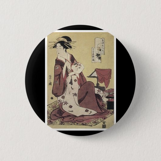 Badge Rond 5 Cm Bouton japonais (Devant)