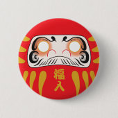 Badge Rond 5 Cm Bouton japonais Daruma (No Eyes) (Devant)