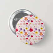 Badge Rond 5 Cm Bouton Jardin lunaire (Devant & derrière)