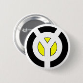 Badge Rond 5 Cm Bouton jaune (Devant & derrière)