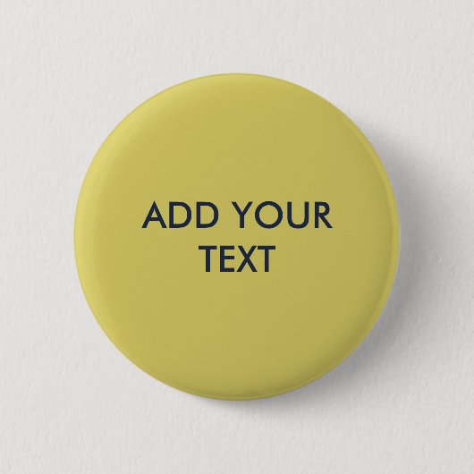 Badge Rond 5 Cm Bouton Jaune Chaud Doux (Devant)