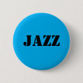 Badge Rond 5 Cm Bouton JAZZ (Devant)