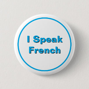 Badge Rond 5 Cm Bouton Je Parle Français