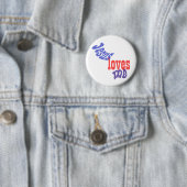 Badge Rond 5 Cm Bouton Jésus m'aime (En situation)