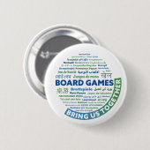 Badge Rond 5 Cm Bouton Jeux de société Rassemblez-nous (Devant & derrière)