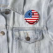 Badge Rond 5 Cm Bouton Joyeux (En situation)