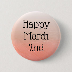 Badge Rond 5 Cm Bouton Joyeux mars 2 fêter les jours fériés