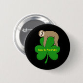 Badge Rond 5 Cm Bouton Joyeux Saint Patrick (Devant & derrière)