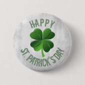 Badge Rond 5 Cm Bouton Joyeux Saint Patrick's Day (Devant)