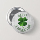 Badge Rond 5 Cm Bouton Joyeux Saint Patrick's Day (Devant & derrière)