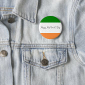 Badge Rond 5 Cm Bouton Joyeux Saint Patrick's Day (En situation)