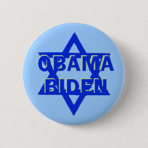 Badge Rond 5 Cm Bouton JUIF d'Obama JBiden