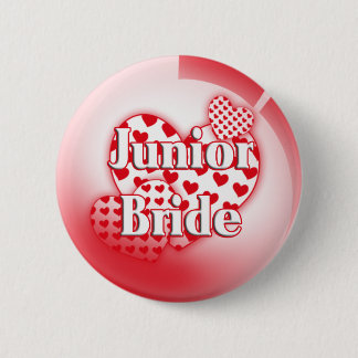 Badge Rond 5 Cm Bouton junior de jeune mariée