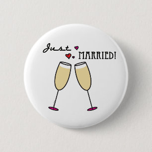 Badge Rond 5 Cm Bouton juste marié