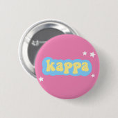Badge Rond 5 Cm Bouton Kappa Kappa Gamma (Devant & derrière)