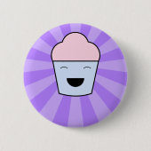 Badge Rond 5 Cm Bouton Kawaii Cupcake (Devant)