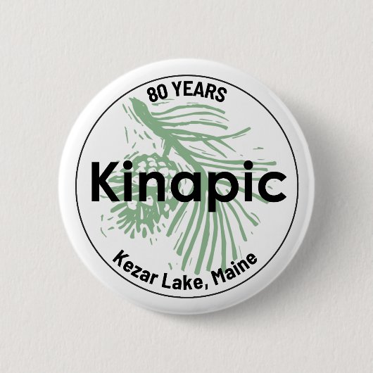 Badge Rond 5 Cm Bouton Kinapic (Devant)