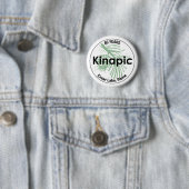 Badge Rond 5 Cm Bouton Kinapic (En situation)