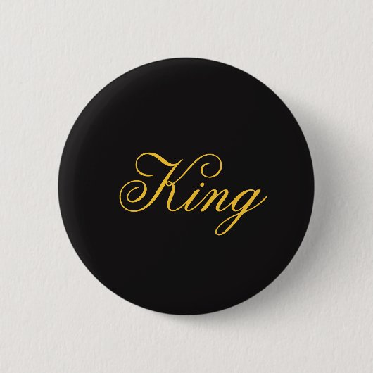 Badge Rond 5 Cm Bouton King (Devant)