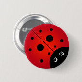 Badge Rond 5 Cm Bouton KiniArt Ladybug (Devant & derrière)