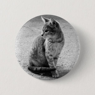 Badge Rond 5 Cm Bouton Kitten