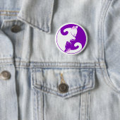 Badge Rond 5 Cm bouton kitten yin yang (En situation)