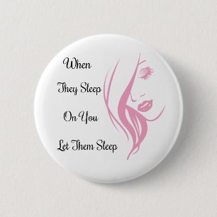 Badge Rond 5 Cm Bouton Laisser Dormir