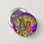 Badge Rond 5 Cm Bouton Lakshmi Narayan (Devant & derrière)