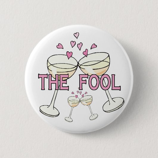 Badge Rond 5 Cm Bouton : Le fou (Devant)