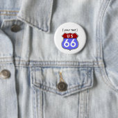 Badge Rond 5 Cm Bouton légendaire Route 66 (En situation)