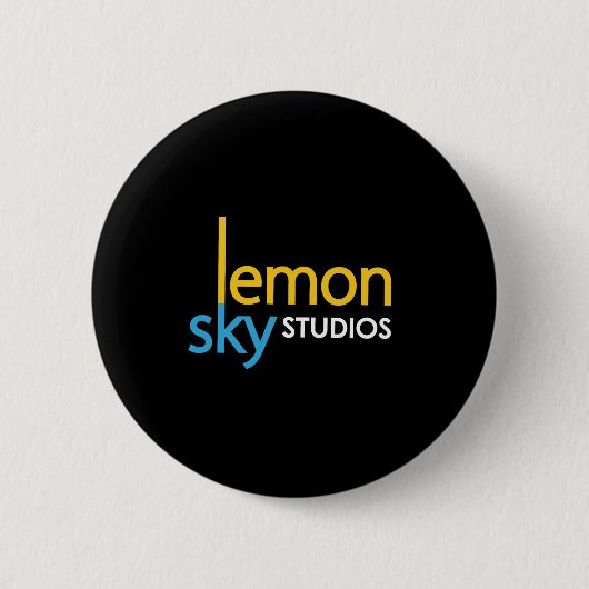 Badge Rond 5 Cm Bouton Lemon Sky Studios (Devant)
