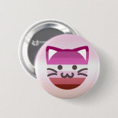 Badge Rond 5 Cm bouton lesbien de chat de fierté (Devant & derrière)