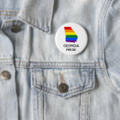 BADGE ROND 5 CM BOUTON LGBTQ GEORGIA FIERTÉ (En situation)