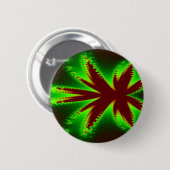 Badge Rond 5 Cm Bouton libellule en flammes (Devant & derrière)