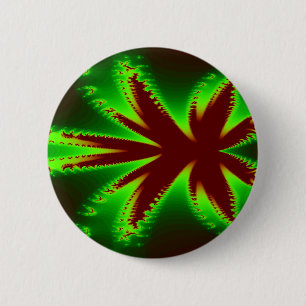Badge Rond 5 Cm Bouton libellule en flammes