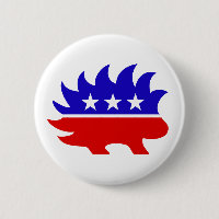 Bouton libertaire de logo de partie