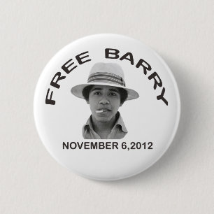 Badge Rond 5 Cm Bouton LIBRE de BARRY