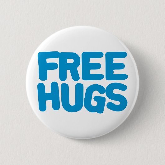 Badge Rond 5 Cm Bouton Libre Hugs (Devant)