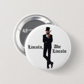 Badge Rond 5 Cm Bouton Lincoln, Abe Lincoln (Devant & derrière)