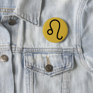 Badge Rond 5 Cm Bouton Lion