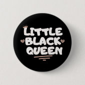 Badge Rond 5 Cm Bouton Little Black Queen (Devant)
