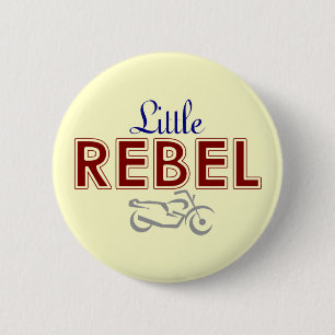 Badge Rond 5 Cm Bouton Little Rebel